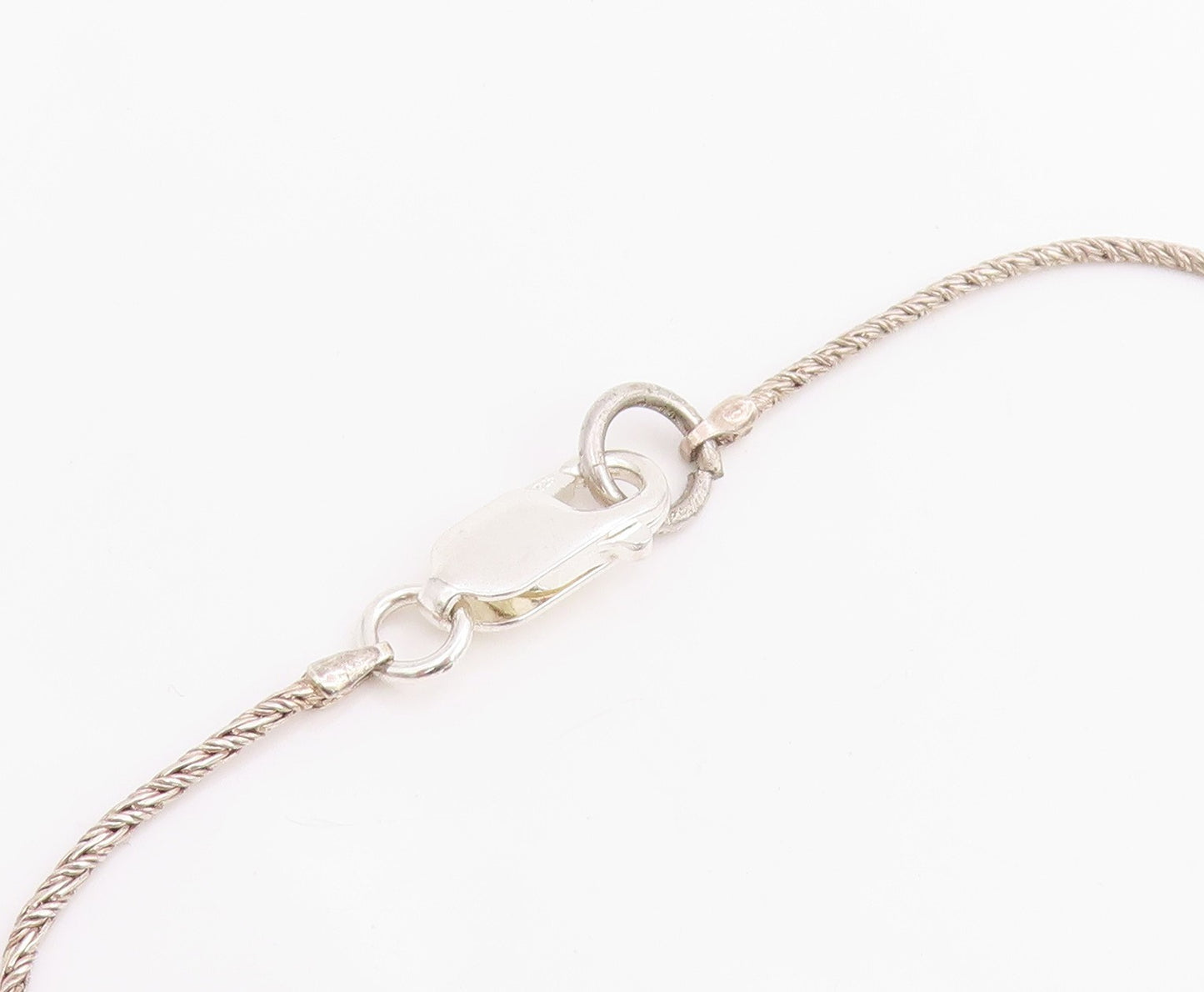14k Gold & 925 Sterling Silver Vintage Necklace Elegant Pearl & CZ Drop  NE4861