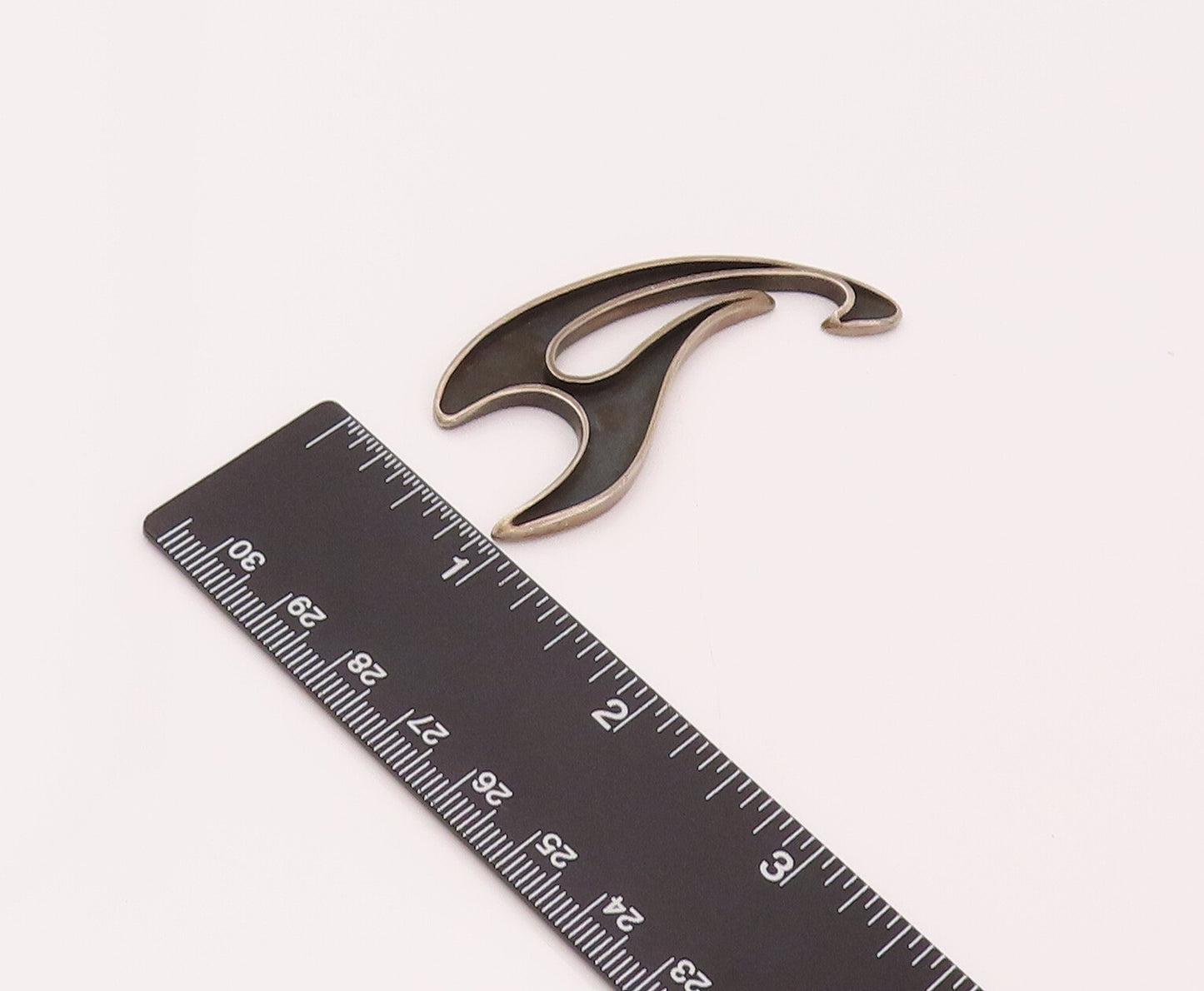 925 Sterling Silver  Vintage Designer Swirly Fire Like Bottle Opener  TR3479