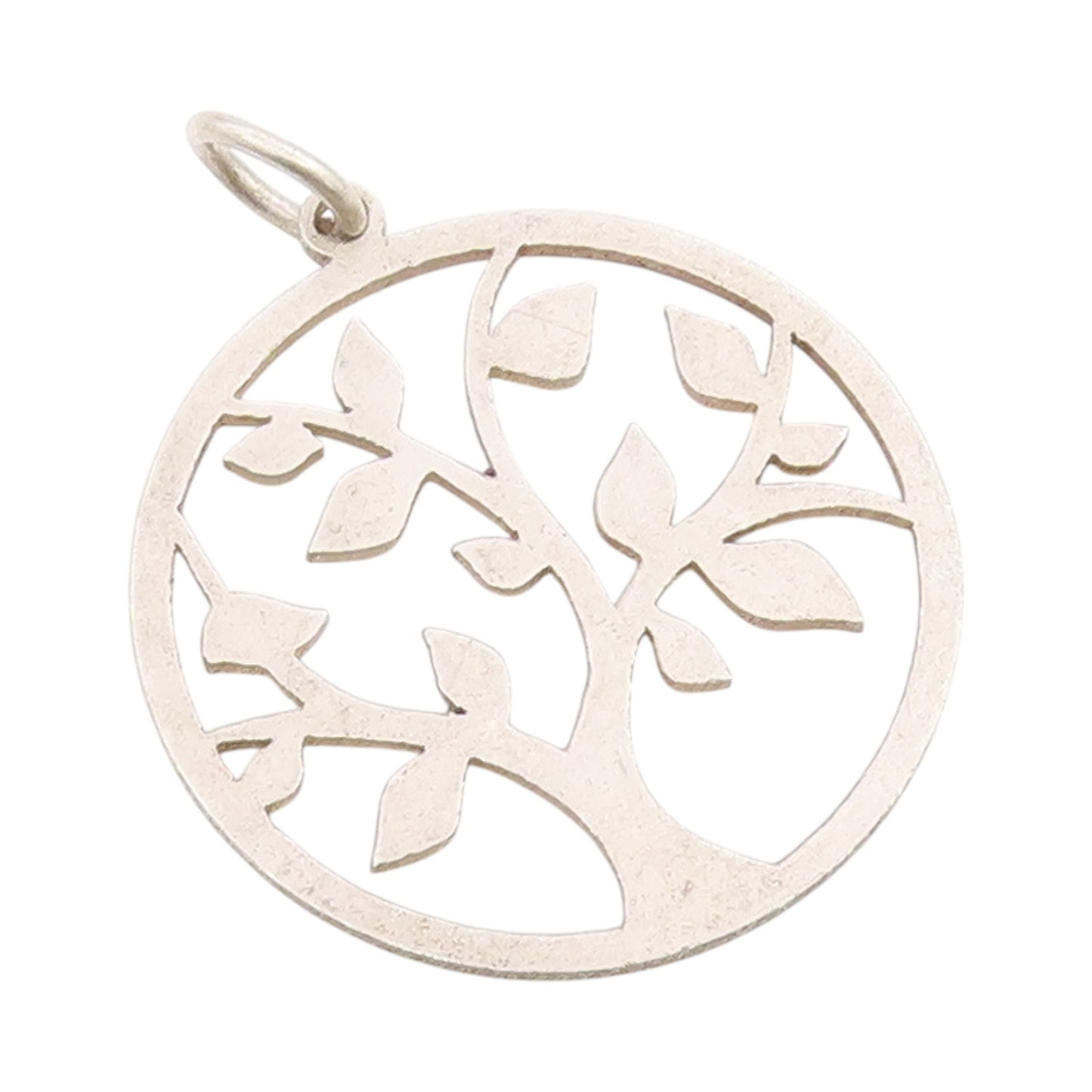 925 Sterling Silver Vintage Pendant Designer Cutout Tree Of Life  PT24376