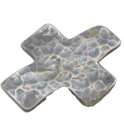 SILPADA 925 Silver  Vintage Hammered Religious Cross Oxidized Pendant  PT15187