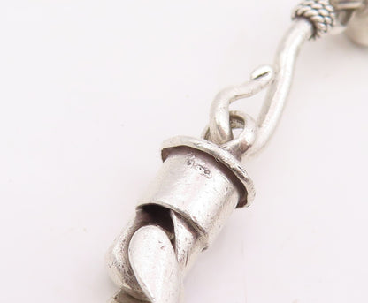 925 Sterling Silver Vintage Necklace Minimalist Solid Curb Link Chain  NE4774