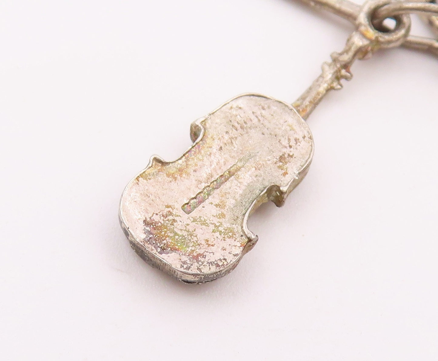 JJ BURTON 925 Silver  Vintage Grand Piano Music Motif Brooch Pin  BP9327
