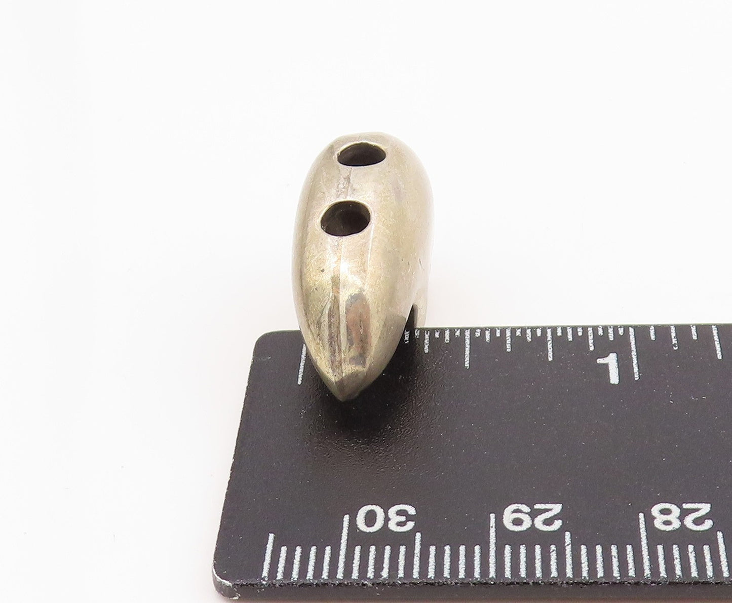 925 Sterling Silver Vintage Pendant Minimalist Abstract Bear Figurine  PT25595