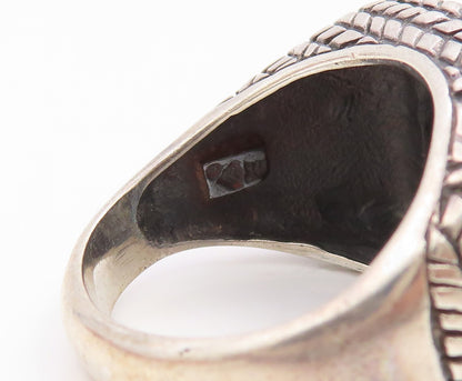 925 Sterling Silver Vintage Ring SILPADA Braided Square Dome Band  Sz 9  RG36101