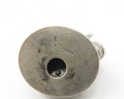 925 Sterling Silver  Vintage Old Fashioned Telephone Pendant (ROTATES)  PT9355