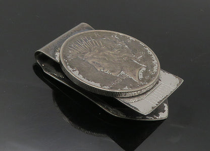 SIMMONS 925 Sterling Silver  Vintage United States Coin Money Clip  TR1768
