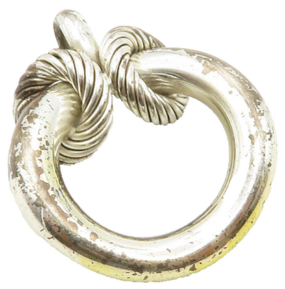 GERMANY 925 Sterling Silver  Vintage Shiny Rope Twist Design Pendant  PT9903