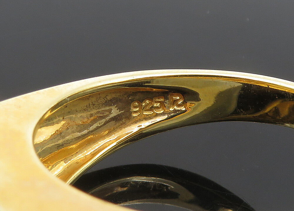 925 Silver  Vintage Genuine Diamond Religious Cross Band Ring Sz 12  RG21193