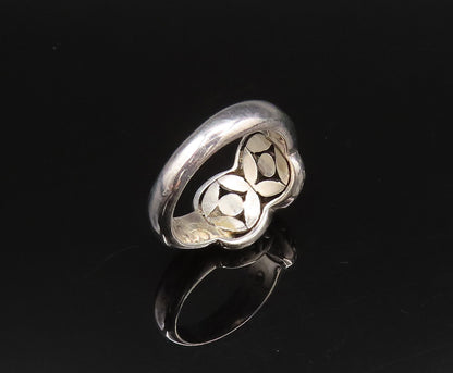 925 Sterling Silver  Vintage Butterfly Motif X Crisscross Ring Sz 7  RG25828