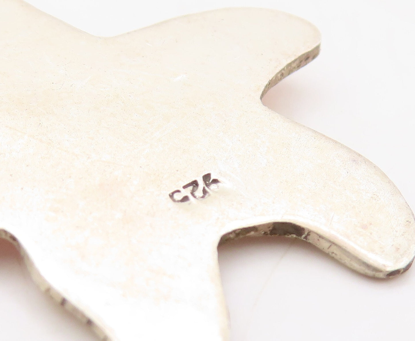 925 Sterling Silver Vintage Pendant Designer Cutout Enameled Star Fish  PT23628