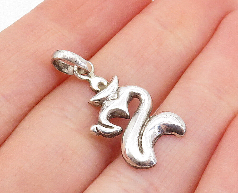 925 Sterling Silver  Vintage Love Heart Om Spiritual Symbol Pendant  PT5448