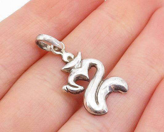 925 Sterling Silver  Vintage Love Heart Om Spiritual Symbol Pendant  PT5448