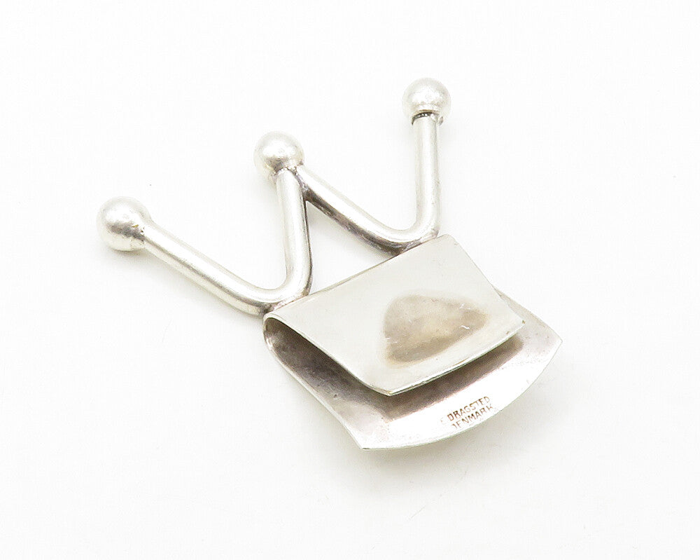 E. DARGSTED DENMARK 925 Sterling Silver  Vintage Shiny Money Clip  TR1972