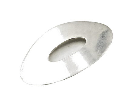 DESIGNER 925 Sterling Silver  Vintage Shiny Smooth Oval Brooch Pin  BP6087