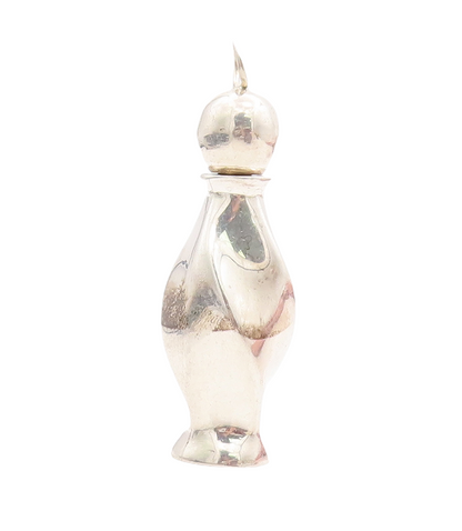 925 Sterling Silver Vintage Pendant MEXICO Puffed Perfume Bottle (OPENS) PT23359