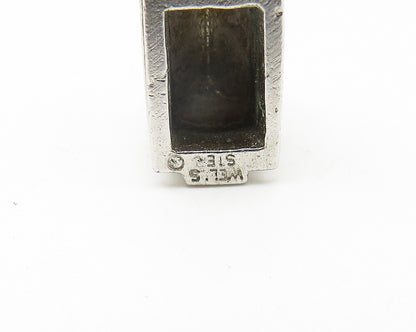WELLS 925 Sterling Silver  Vintage Petite Shiny Church House Pendant  PT8670