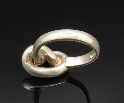 HUBERTUS VON SKAL 925 Sterling Silver Vintage Love Knot Ring Sz 6.5 RG24949