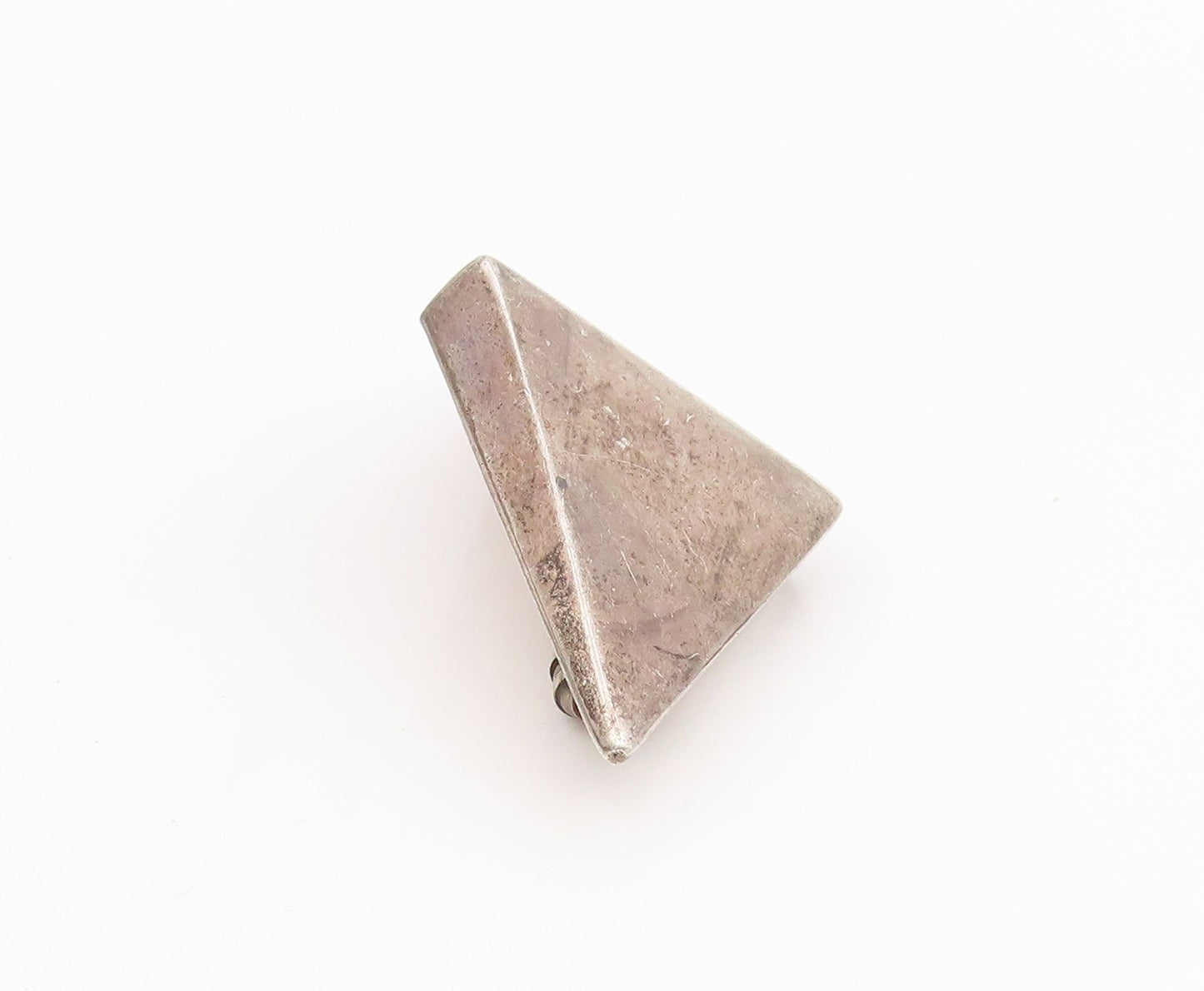 925 Sterling Silver Vintage Brooch Pin MEXICO Solid Geometric Sculpture  BP12190