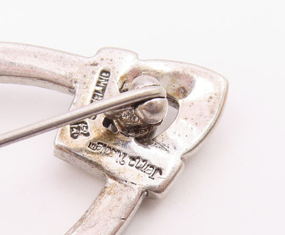 JENNA NICOLE 925 Sterling Silver  Vintage Cubic Zirconia Brooch Pin  BP8494