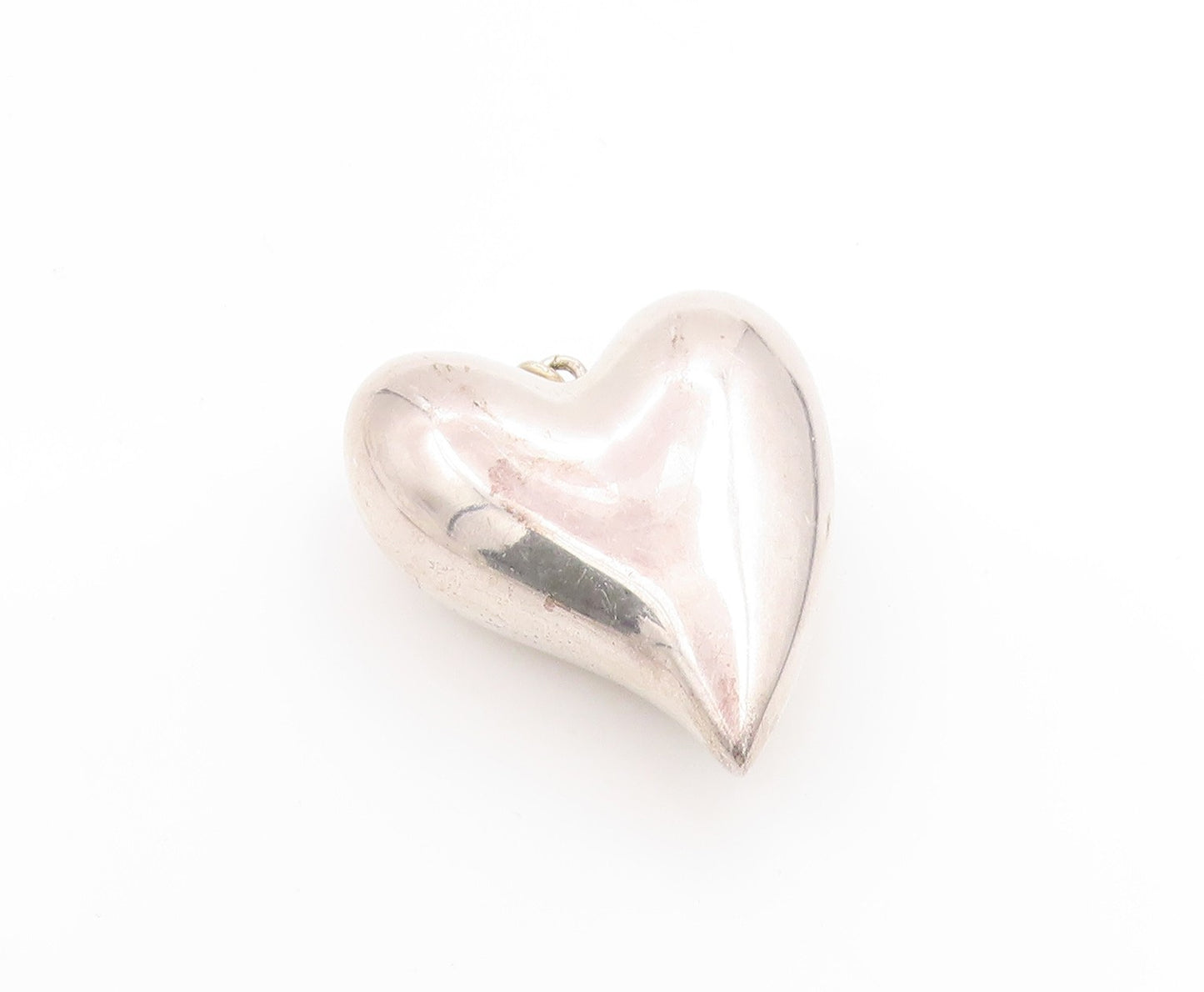 925 Sterling Silver Vintage Pendant PAT AIRESS Stretched Love Heart  PT25253