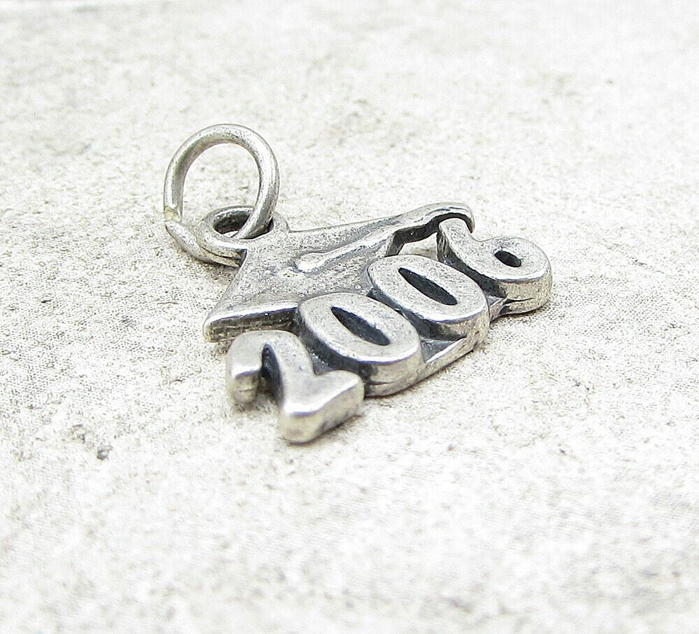 925 Sterling Silver 2006 Graduation Charm Pendant  PT1031