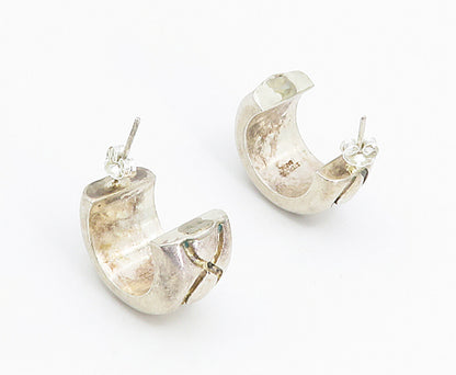 BARRA 925 Sterling Silver  Vintage Infinity Pattern JHoop Earrings  EG2947