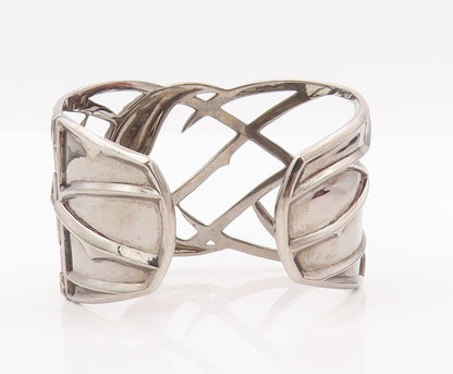 925 Sterling Silver Vintage Bracelet STEPHEN WEBSTER Cutout Rare Phoenix BT10458