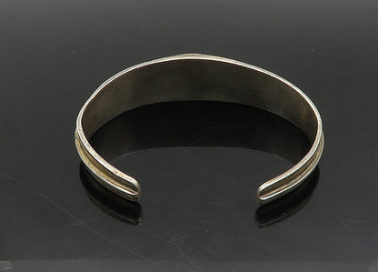 925 Sterling Silver  Vintage Antique Inlaid Jasper Cuff Bracelet  BT8028