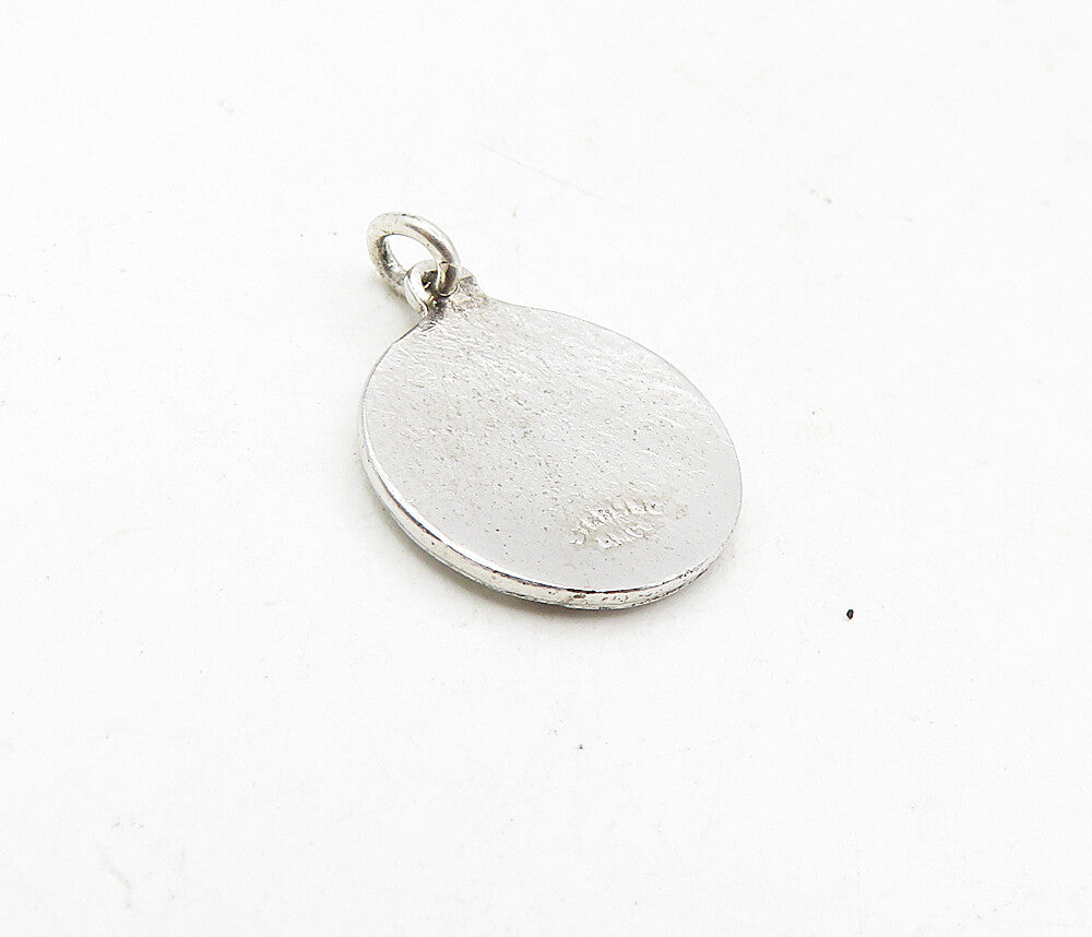 925 Sterling Silver  Vintage Enamel Coated Bermuda Islands Pendant  PT6970