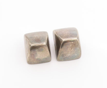 925 Sterling Silver Vintage Earrings CARTIER SPAIN Solid Geometric Stud  EG13667