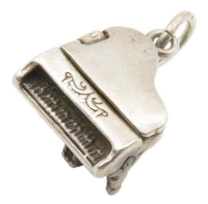 925 Sterling Silver  Vintage Petite Grand Piano Pendant (OPENS)  PT11676