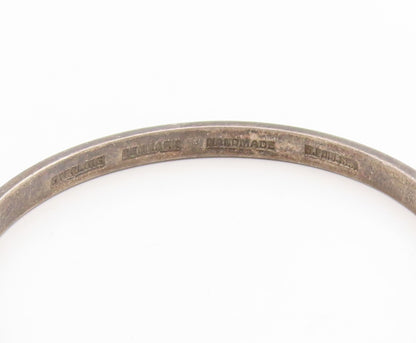 925 Sterling Silver Vintage Bracelet DENMARK Minimalist Classic Bangle  BT12032