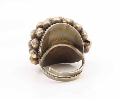 925 Sterling Silver Vintage Ring Classic Caviar Bead Dome Band  Sz 6.5  RG35159