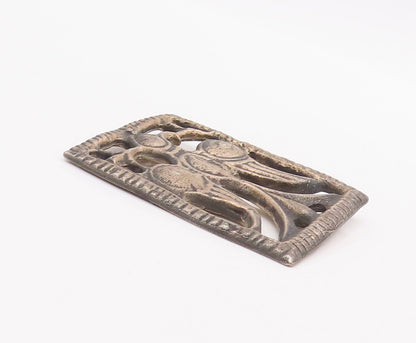 925 Sterling Silver Vintage Brooch Pin MMA Antique Trible Bird Carved  BP10910