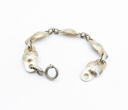 NAPIER 925 Sterling Silver  Vintage Shiny Anchor Link Chain Bracelet  BT2189
