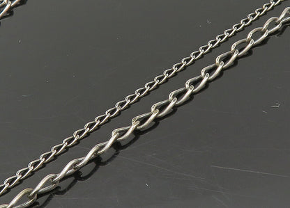 SILPADA 925 Silver  Vintage Cubic Zirconia Dark Tone Chain Necklace  NE3642