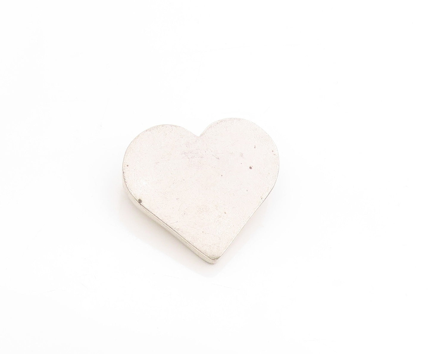 925 Sterling Silver Vintage Brooch Minimalist Solid Love Heart Design  BP11922