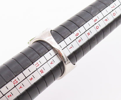 925 Sterling Silver Vintage Ring Multi Gemstone Crossover Band  Sz 10  RG36459