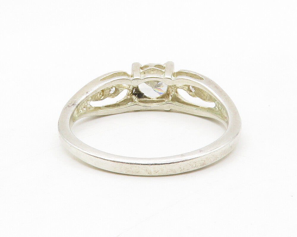 AVON 925 Sterling Silver  Sparkling Cubic Zirconia Band Ring Sz 11  RG13976