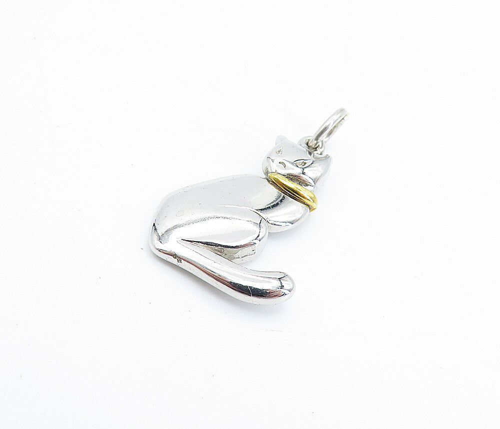 MINK MEADOWS 925 Sterling Silver  Vintage Public Library Pendant  PT5384