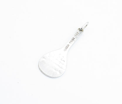 MEXICO 925 Sterling Silver  Vintage Shiny Tennis Racket Sports Pendant  PT4887