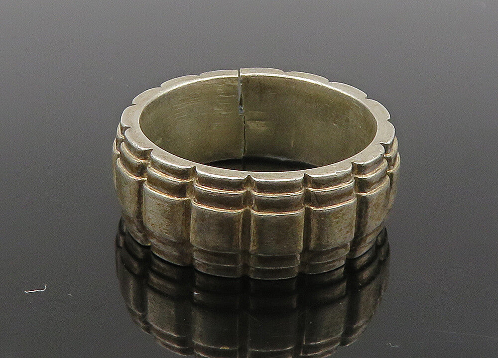LONDON LINKS 925 Silver  Vintage Fluted Pattern Band Ring Sz 10  RG20913