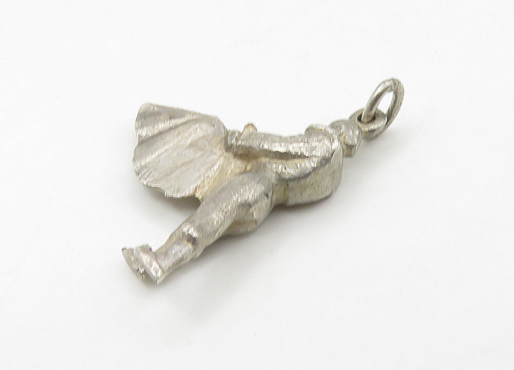 925 Sterling Silver  Vintage Matador Bull Fighter Motif Pendant  PT17228