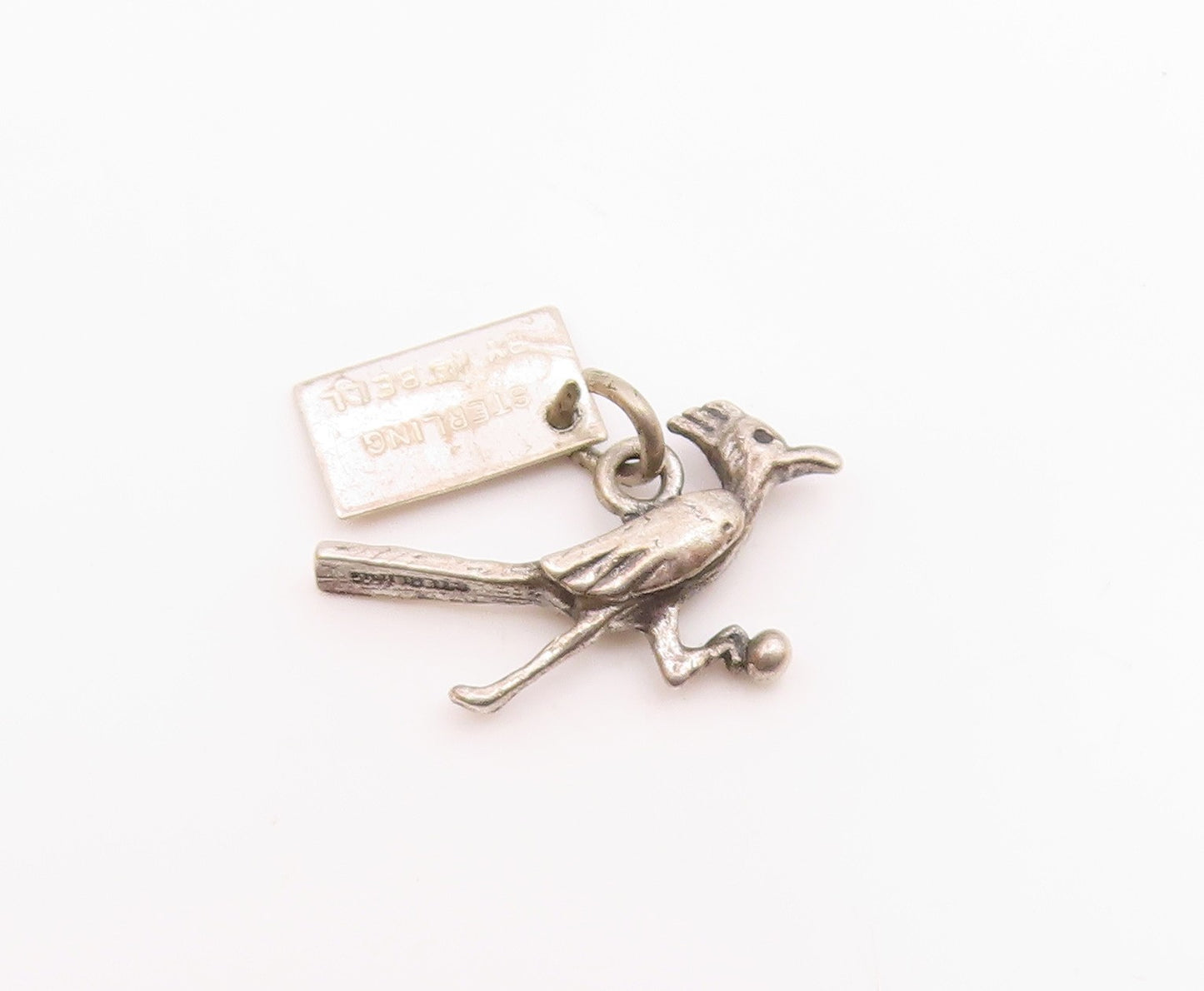 925 Sterling Silver  Vintage Road Runner Bird New Mexico Pendant  PT15980