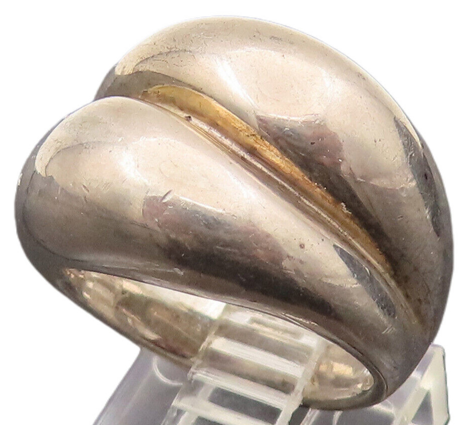 ESPO SIG 925 Silver  Vintage Puffy Scalloped Dome Fashion Ring Sz 6  RG26396