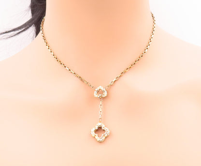 925 Sterling Silver Vintage Necklace Gold Plated CZ Beaded Floral Carved  NE4293
