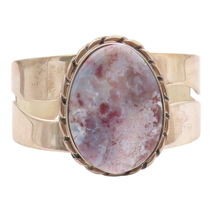 DTR JAY KING 925 Sterling Silver  Vintage Agate Cutout Cuff Bracelet  BT8860