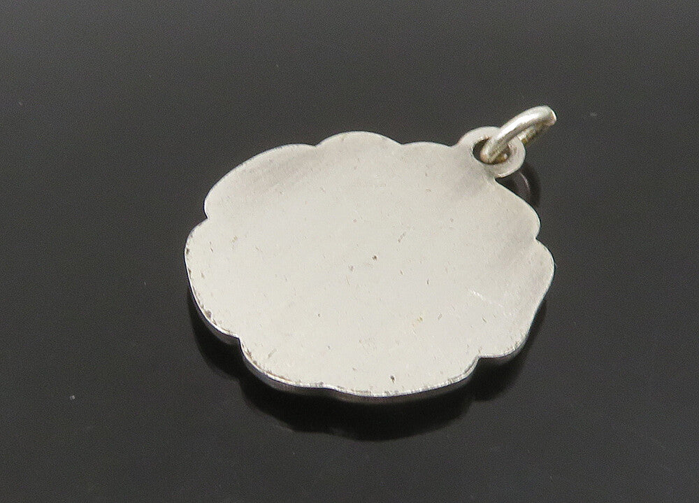 925 Sterling Silver  Vintage Oxidized Spirit Of '76 Patriotic Pendant  PT18610