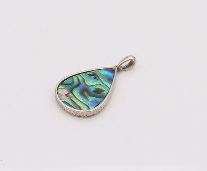 925 Silver  Vintage Swirly Tree Of Life Twisted Rope Border Pendant  PT22036
