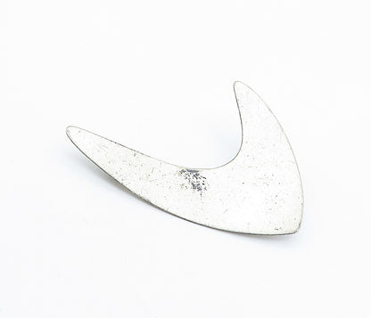 DANECRAFT 925 Sterling Silver  Vintage Smooth Modernist Brooch Pin  BP2465